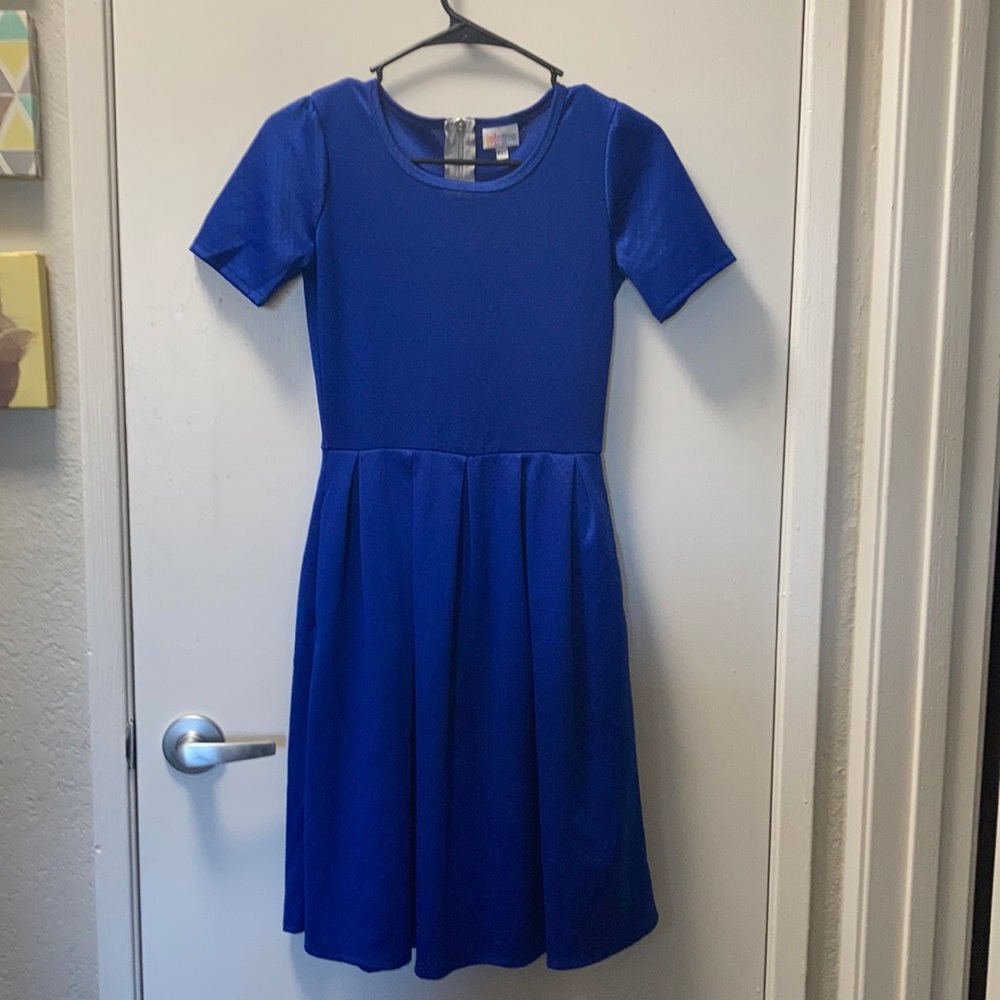 Lularoe Royal Blue XXS Amelia Dress